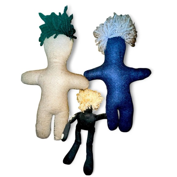 Vintage Creepy Primitive Voodoo Haunted Dolls Halloween Lot of 4 - Picture 7 of 8